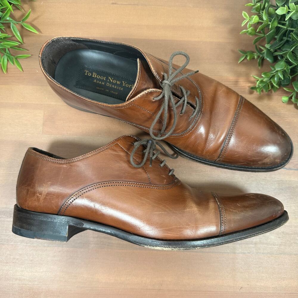 To Boot New York Men's‎ Bandon Brown Leather Cap Toe Oxfords Shoes Size 8.5